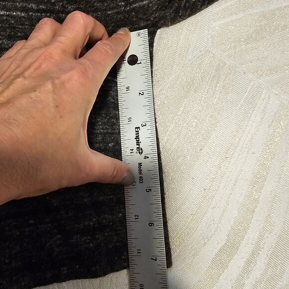 Women's Long Sleeve Open Front Gray Cardigan with Thumb Holes, Small - Picture 5 of 7